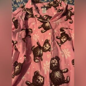 Joe Boxer pink flannel top